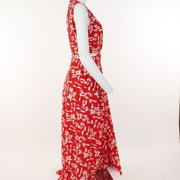 Maje Renilde Abstract Print Maxi Dress - Picture 5 of 5